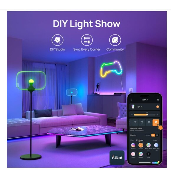 Linkind Wi-Fi Smart Light Bulb 2 Pack NEW IN BOX - Picture 5 of 8